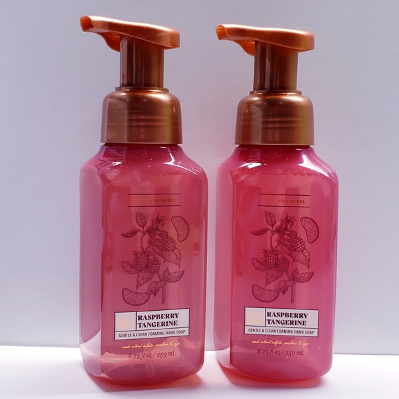 Bath & Body Works RASPBERRY TANGERINE Gentle Foaming Hand Soap, 8.75oz(2 pack) - Picture 1 of 3